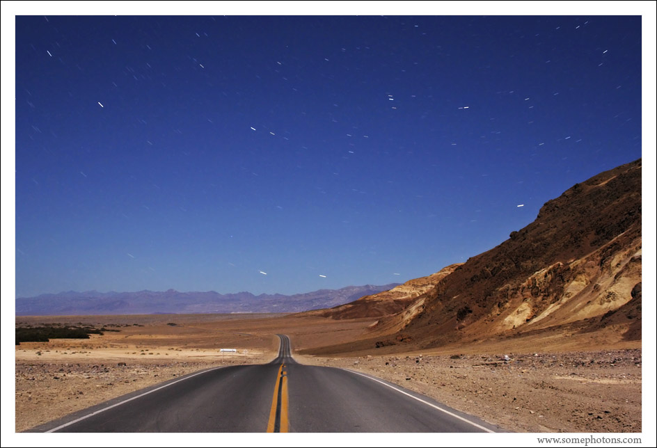 Death Valley at night, California