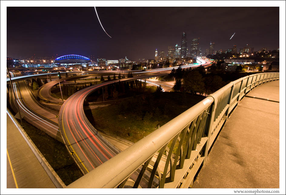 Cars, Planes, and Railings, Seattle, Washington