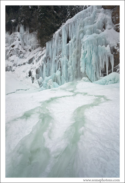 Frozen Waterfall, Near Snoqualmie Pass, Washington