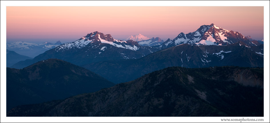 Sunrise on the North Cascades, Washington