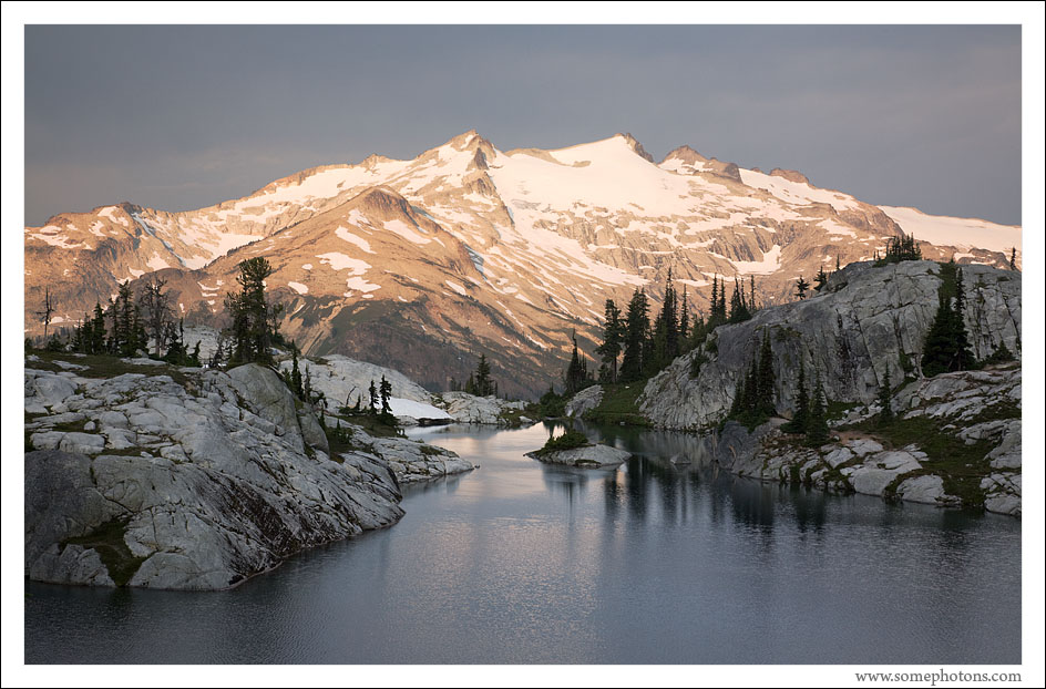 Early morning sunbreak on Mt Daniel, Alpine Lakes Wilderness, Washington