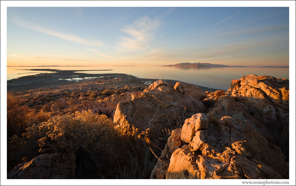 Antelope Island in the Great Salt Lake, Utah