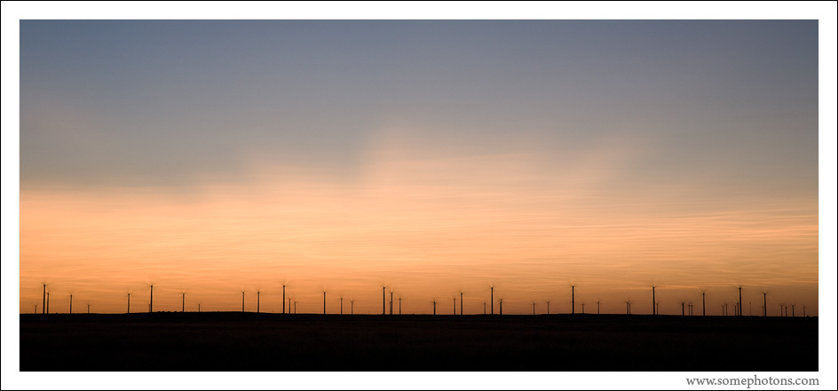 Wind farm, Eastern Colorado