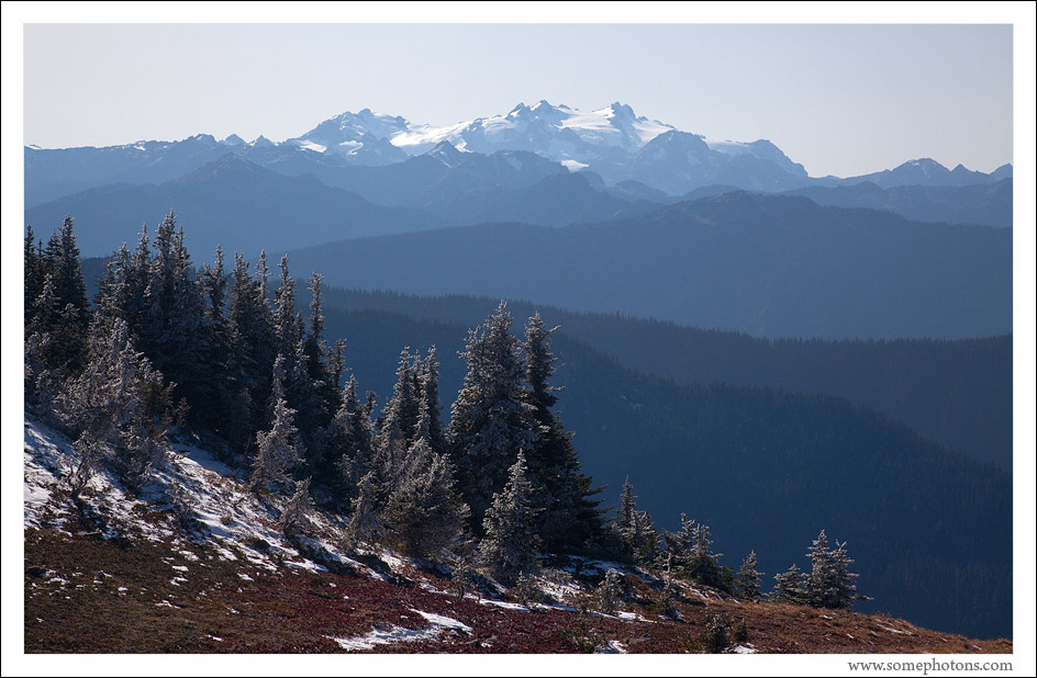 Mt Olympus and fall snow, Olympic National Park, Washington