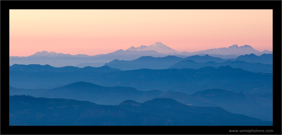 Towards Mt Baker, from near Mt Rainier