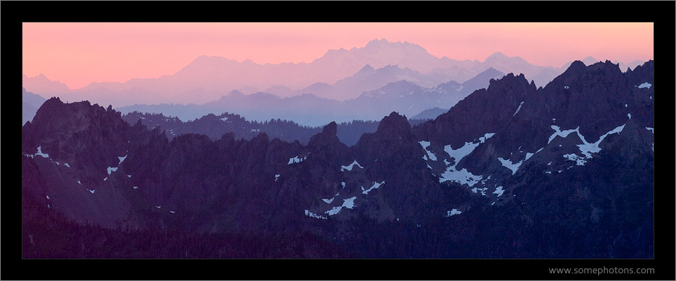 Olympic Mountains, from Mt Ellinor