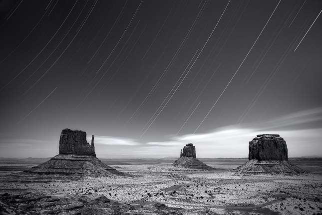 A night in Monument Valley