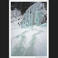 Frozen Waterfall, Near Snoqualmie Pass, Washington
