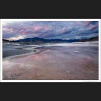 Hot springs sunset, Yellowstone National Park