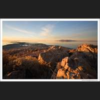 Antelope Island in the Great Salt Lake, Utah