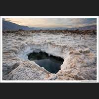 Salt and salt water, Death Valley, California
