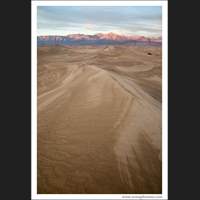 Sand dunes, damp from a rainstorm, Death Valley, California