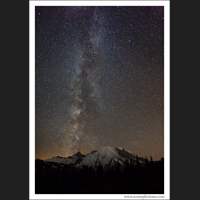 Milky Way and Mt Rainier